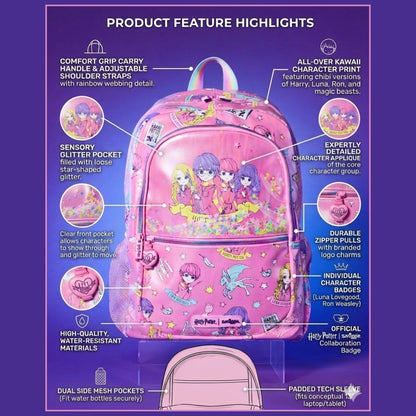 Harry Potter x Smiggle Iridescent Shimmer Backpack - 16.5-Inch