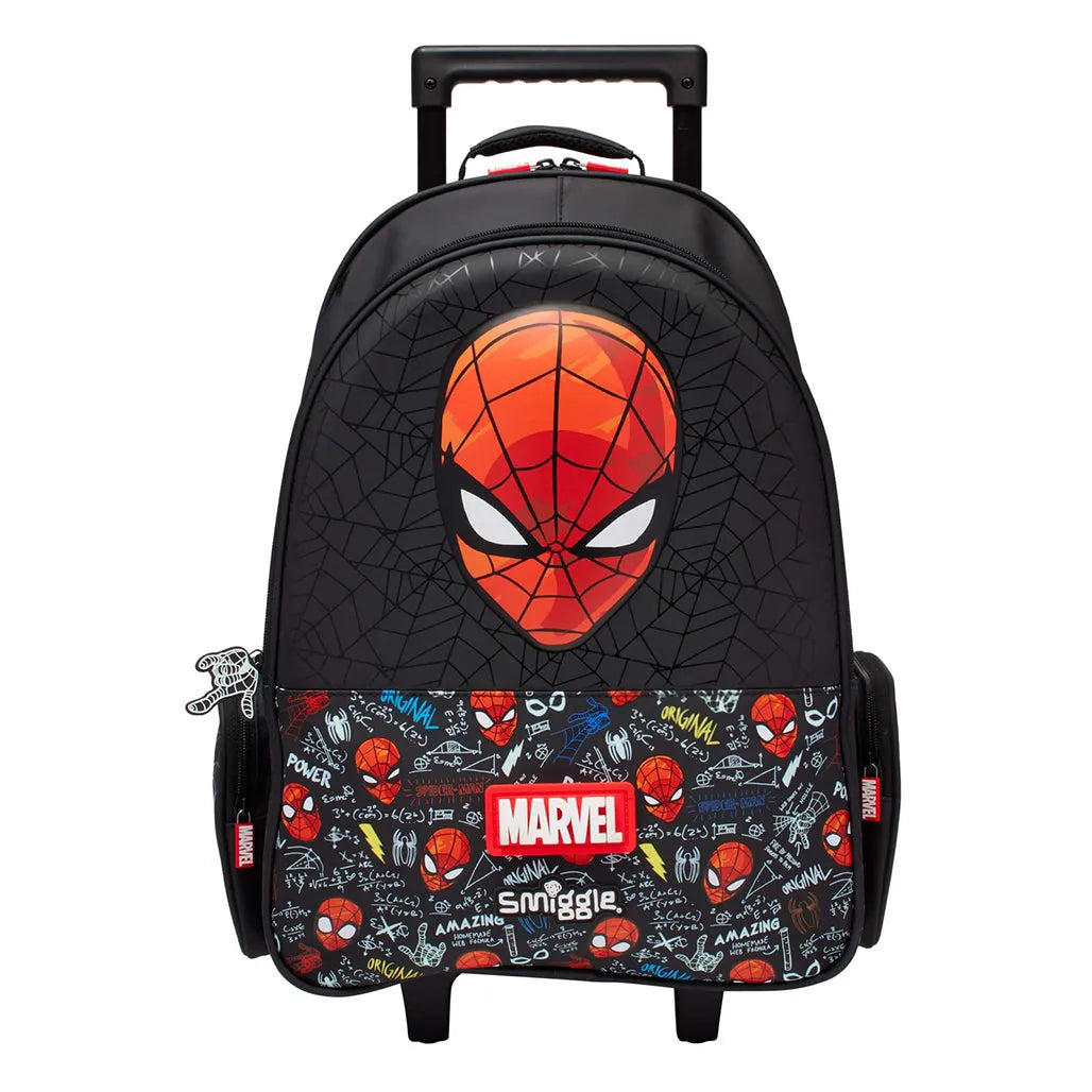 Smiggle Kids 2-in-1 Rolling Trolley Bag & School Backpack