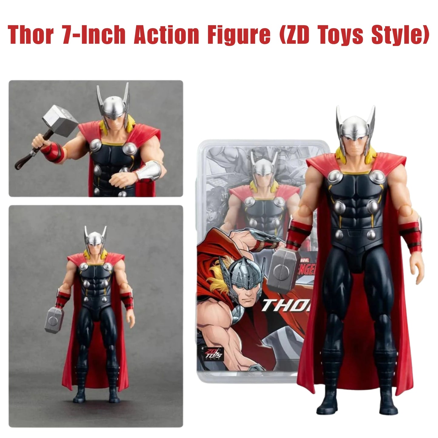 Thor 7-Inch Action Figure (ZD Toys Style)