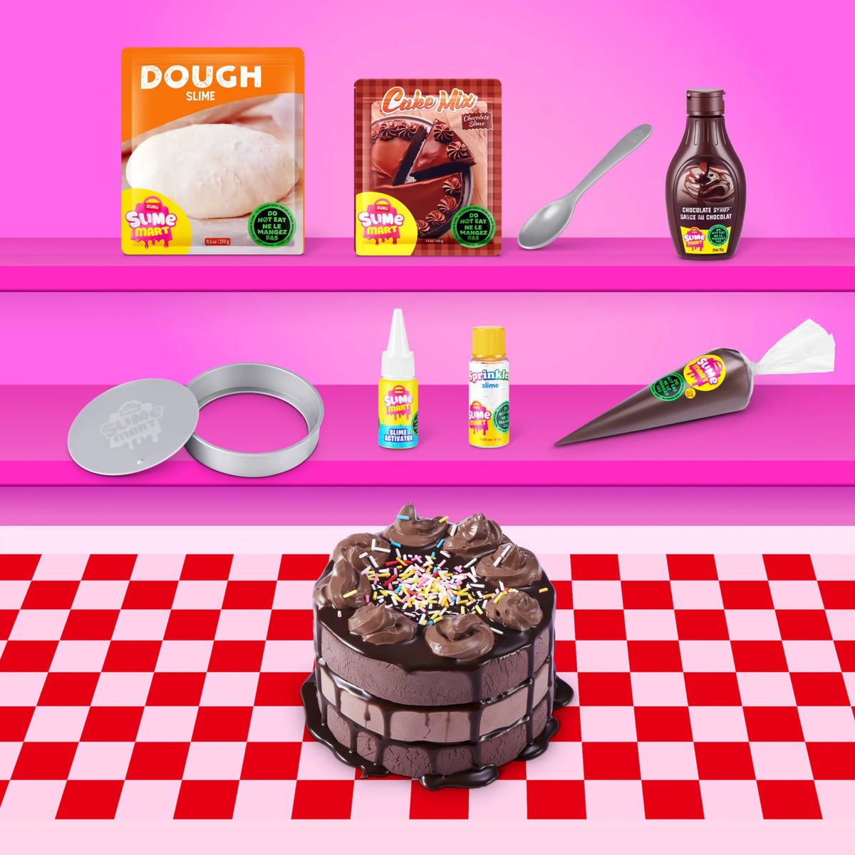 ZURU Slime Mart Make Your Own Realistic Slime Food Deluxe Shopping Cart Playset
