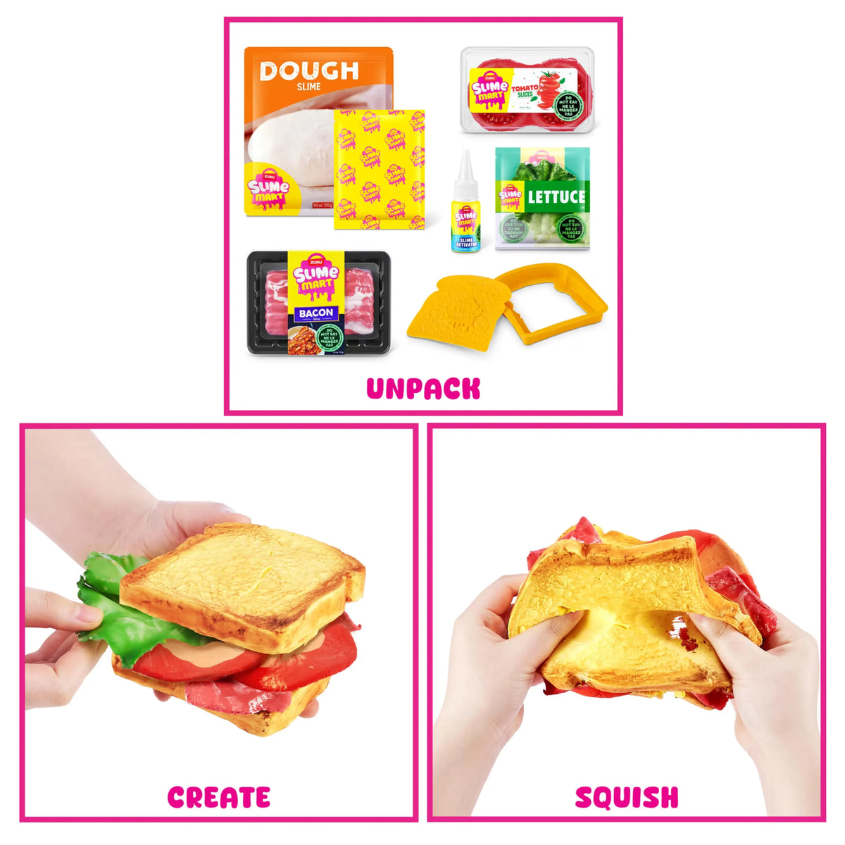 ZURU Slime Mart Make Your Own Realistic Slime Food Deluxe Shopping Cart Playset