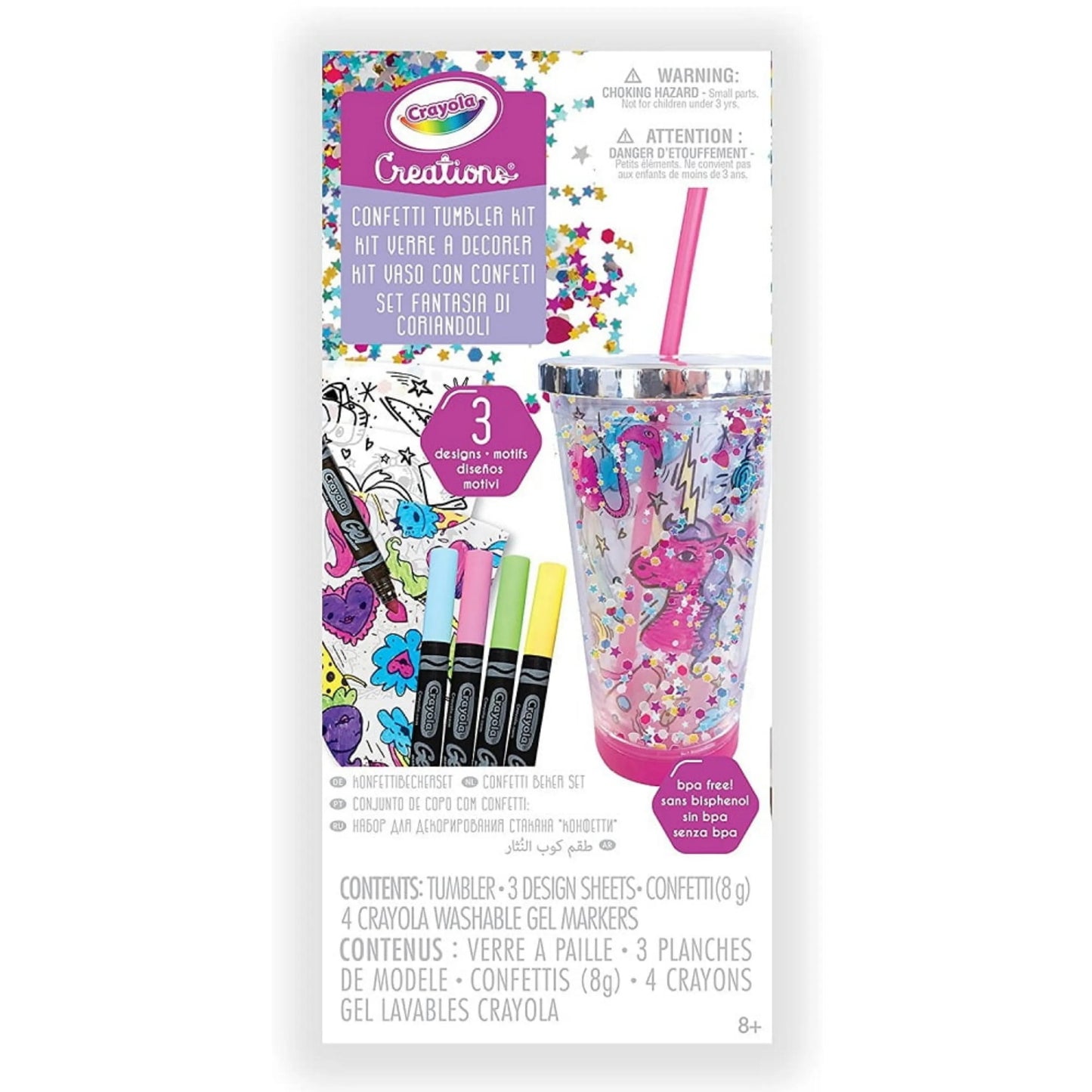 Crayola Creations Confetti Tumbler Kit